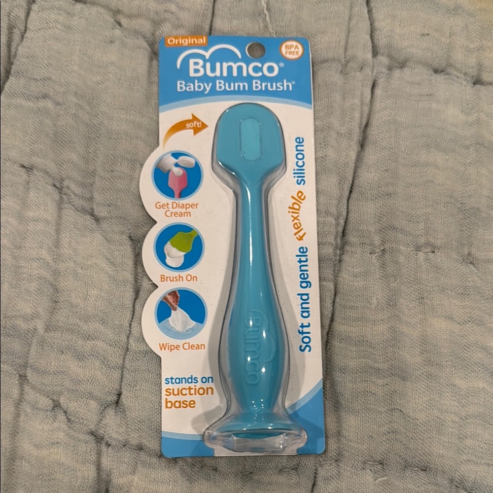Baby Bum Brush - Blue Silicone Diaper Cream Applicator